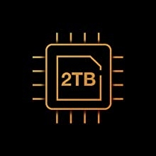 2TB capacity icon